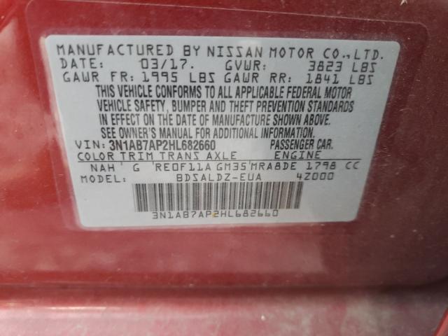 Photo 9 VIN: 3N1AB7AP2HL682660 - NISSAN SENTRA S 