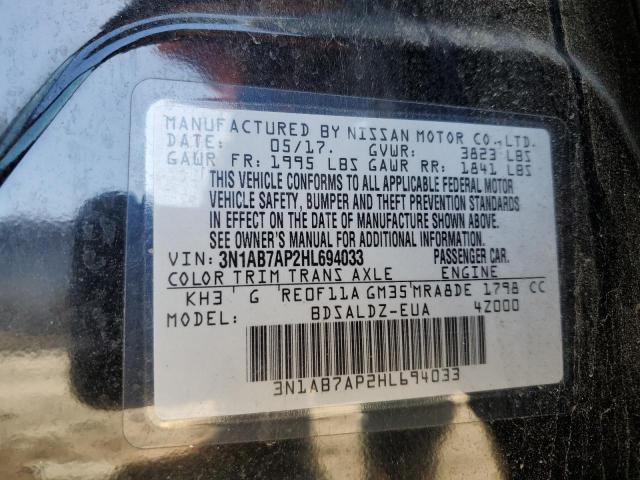 Photo 11 VIN: 3N1AB7AP2HL694033 - NISSAN SENTRA 