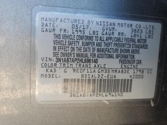 Photo 11 VIN: 3N1AB7AP2HL696140 - NISSAN SENTRA SV 