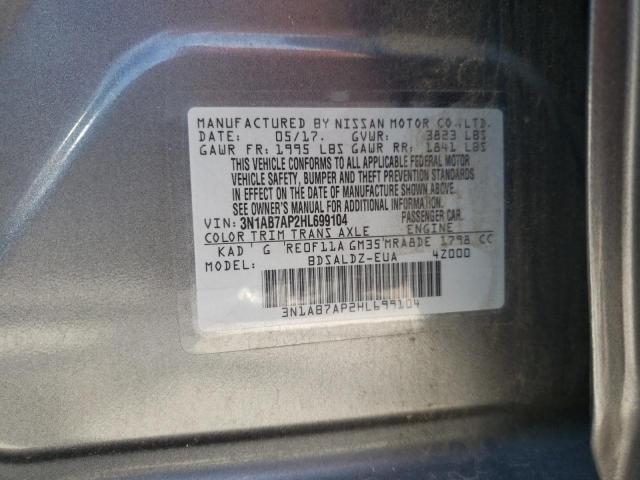 Photo 11 VIN: 3N1AB7AP2HL699104 - NISSAN SENTRA S 