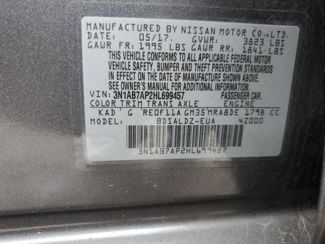 Photo 12 VIN: 3N1AB7AP2HL699457 - NISSAN SENTRA 