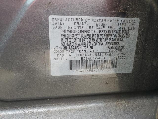 Photo 11 VIN: 3N1AB7AP2HL722185 - NISSAN SENTRA S 