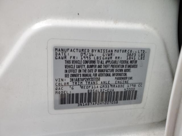 Photo 9 VIN: 3N1AB7AP2HY207058 - NISSAN SENTRA S 