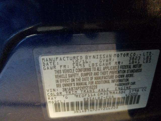 Photo 9 VIN: 3N1AB7AP2HY216228 - NISSAN SENTRA S 