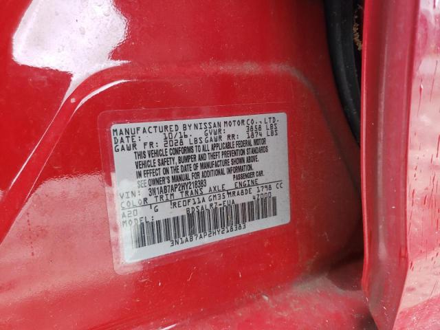 Photo 11 VIN: 3N1AB7AP2HY218383 - NISSAN SENTRA S 