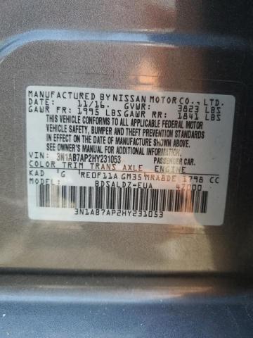 Photo 11 VIN: 3N1AB7AP2HY231053 - NISSAN SENTRA S 