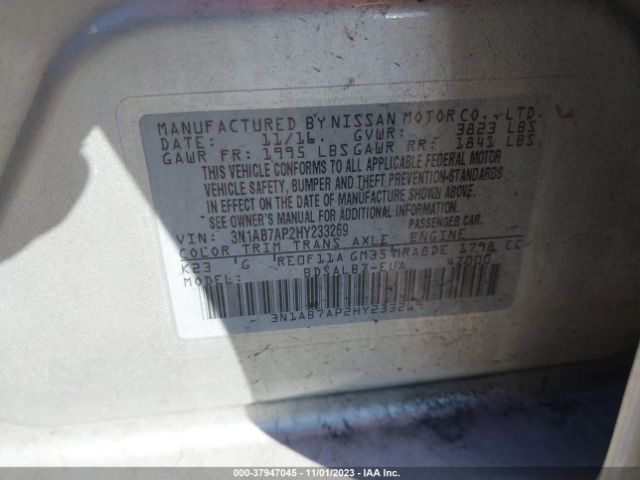 Photo 8 VIN: 3N1AB7AP2HY233269 - NISSAN SENTRA 