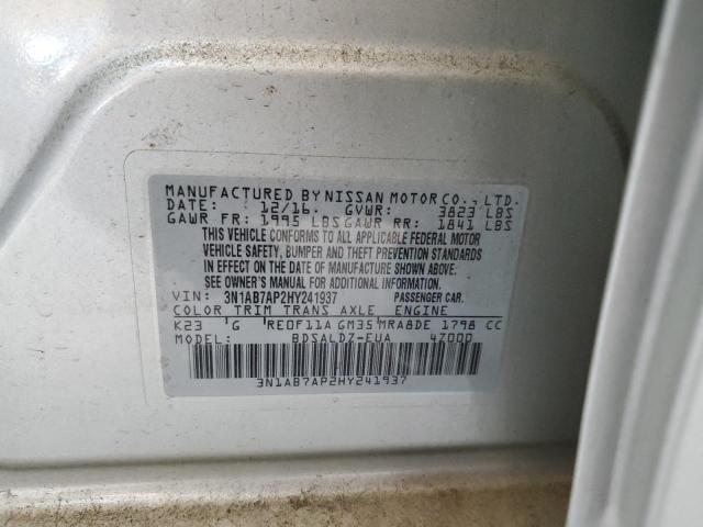 Photo 11 VIN: 3N1AB7AP2HY241937 - NISSAN SENTRA S 