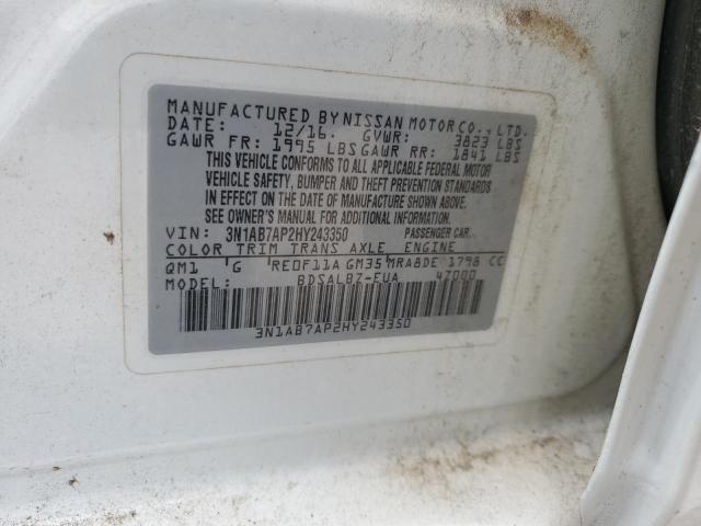 Photo 11 VIN: 3N1AB7AP2HY243350 - NISSAN SENTRA 