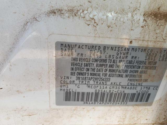 Photo 9 VIN: 3N1AB7AP2HY254333 - NISSAN SENTRA S 