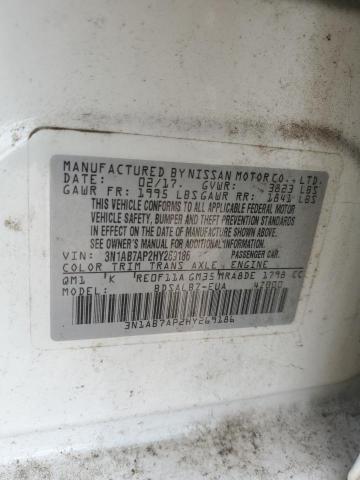 Photo 11 VIN: 3N1AB7AP2HY269186 - NISSAN SENTRA S 