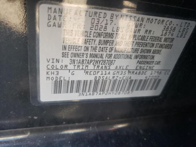 Photo 9 VIN: 3N1AB7AP2HY287087 - NISSAN SENTRA S 