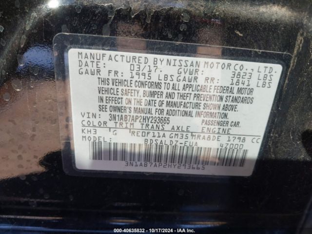 Photo 8 VIN: 3N1AB7AP2HY293665 - NISSAN SENTRA 