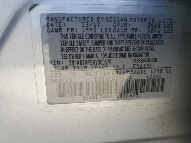 Photo 12 VIN: 3N1AB7AP2HY300579 - NISSAN SENTRA S 