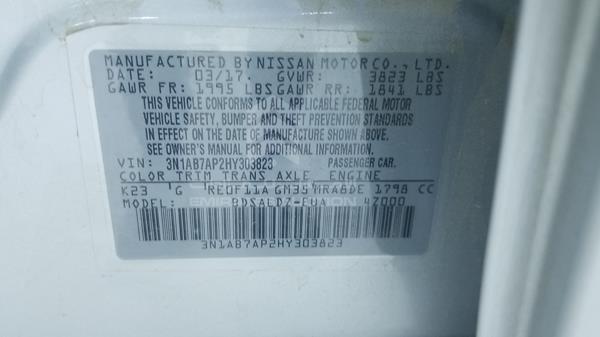 Photo 2 VIN: 3N1AB7AP2HY303823 - NISSAN SENTRA 