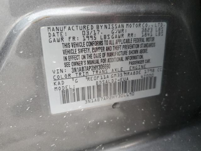 Photo 11 VIN: 3N1AB7AP2HY306690 - NISSAN SENTRA S 