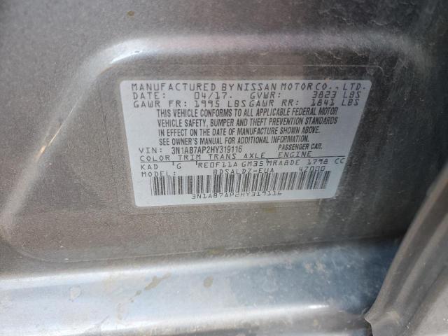 Photo 11 VIN: 3N1AB7AP2HY319116 - NISSAN SENTRA S 