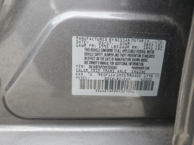 Photo 11 VIN: 3N1AB7AP2HY329046 - NISSAN SENTRA S 