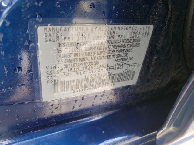 Photo 9 VIN: 3N1AB7AP2HY334666 - NISSAN SENTRA S 