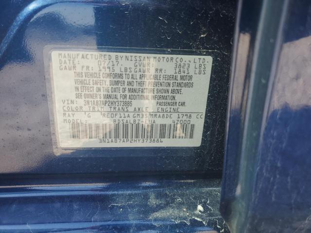 Photo 11 VIN: 3N1AB7AP2HY373886 - NISSAN SENTRA S 