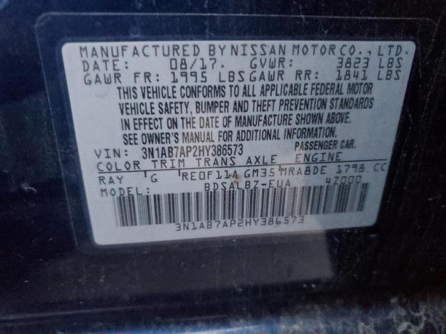 Photo 12 VIN: 3N1AB7AP2HY386573 - NISSAN SENTRA 