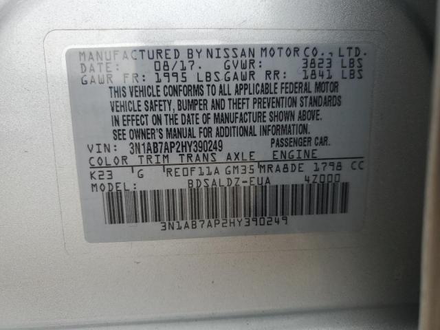 Photo 11 VIN: 3N1AB7AP2HY390249 - NISSAN SENTRA S 