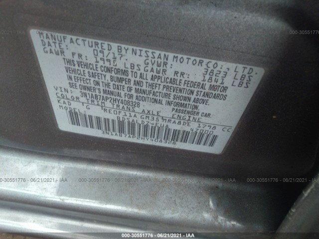 Photo 8 VIN: 3N1AB7AP2HY408328 - NISSAN SENTRA 