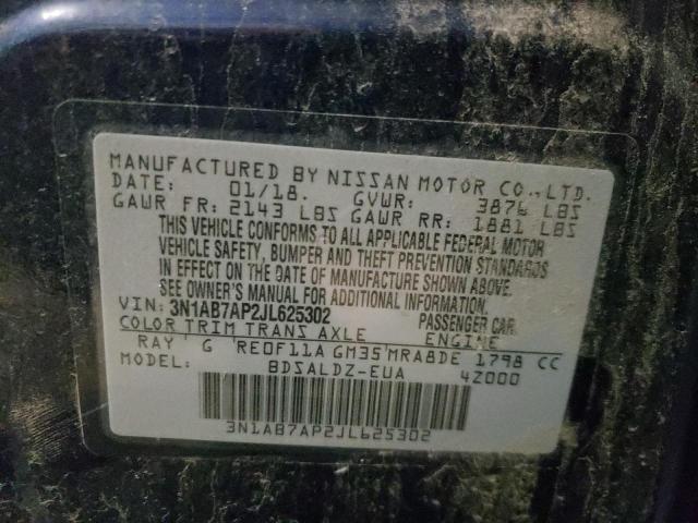 Photo 9 VIN: 3N1AB7AP2JL625302 - NISSAN SENTRA S 