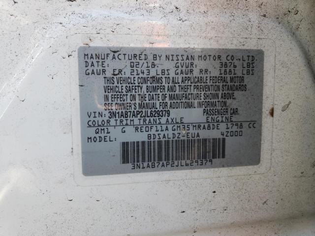 Photo 12 VIN: 3N1AB7AP2JL629379 - NISSAN SENTRA S 