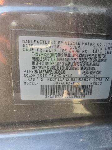 Photo 11 VIN: 3N1AB7AP2JL636638 - NISSAN SENTRA S 