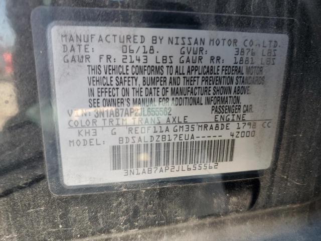 Photo 11 VIN: 3N1AB7AP2JL655562 - NISSAN SENTRA S 