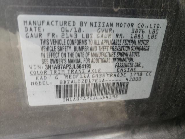 Photo 11 VIN: 3N1AB7AP2JL664195 - NISSAN SENTRA S 