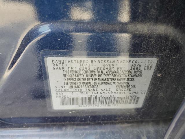 Photo 11 VIN: 3N1AB7AP2JY206921 - NISSAN SENTRA S 