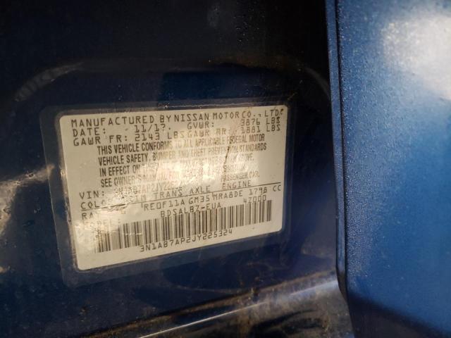 Photo 9 VIN: 3N1AB7AP2JY225324 - NISSAN SENTRA S 