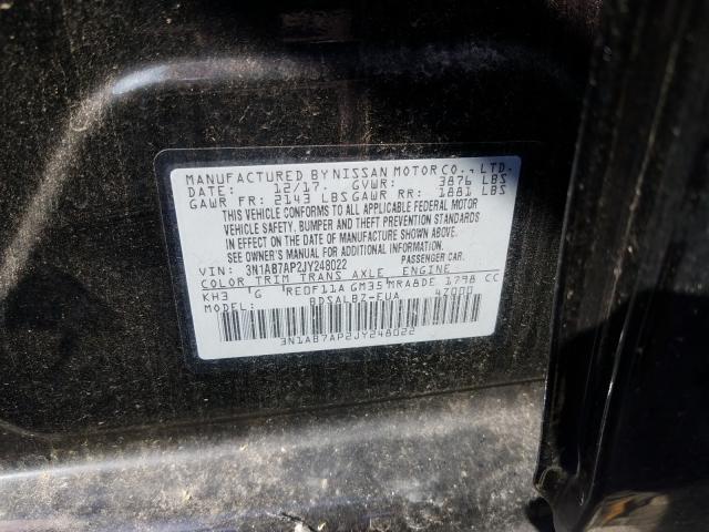 Photo 9 VIN: 3N1AB7AP2JY248022 - NISSAN SENTRA S 