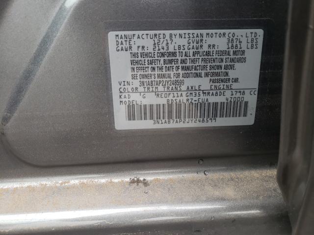 Photo 9 VIN: 3N1AB7AP2JY248599 - NISSAN SENTRA S 