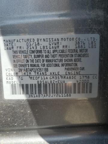 Photo 11 VIN: 3N1AB7AP2JY261188 - NISSAN SENTRA 