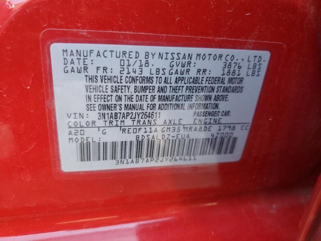 Photo 11 VIN: 3N1AB7AP2JY264611 - NISSAN SENTRA 