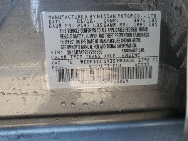 Photo 11 VIN: 3N1AB7AP2JY265869 - NISSAN SENTRA 