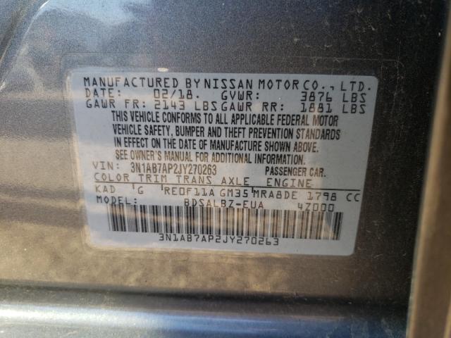 Photo 9 VIN: 3N1AB7AP2JY270263 - NISSAN SENTRA S 