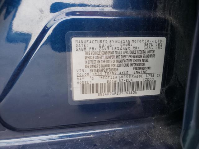 Photo 11 VIN: 3N1AB7AP2JY283806 - NISSAN SENTRA S 