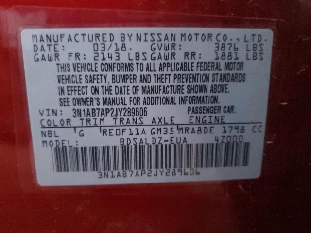 Photo 11 VIN: 3N1AB7AP2JY289606 - NISSAN SENTRA 