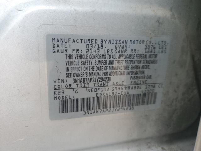 Photo 11 VIN: 3N1AB7AP2JY294238 - NISSAN SENTRA 