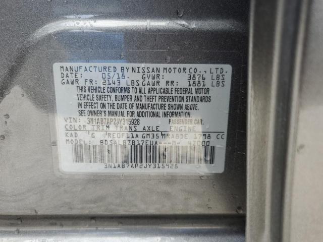 Photo 12 VIN: 3N1AB7AP2JY315928 - NISSAN SENTRA S 