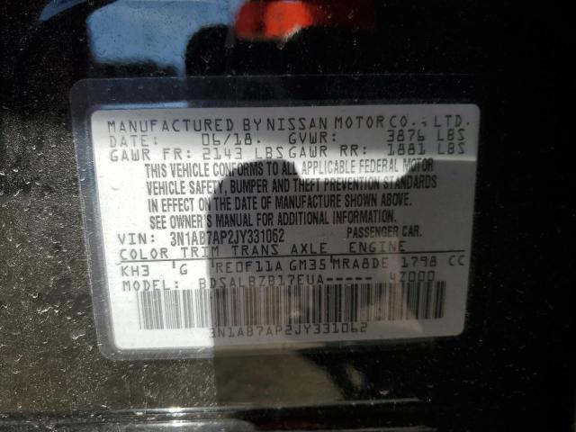 Photo 12 VIN: 3N1AB7AP2JY331062 - NISSAN SENTRA S 