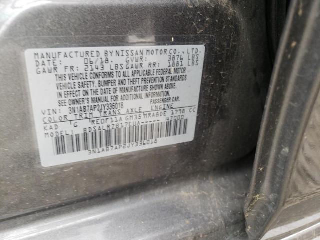 Photo 9 VIN: 3N1AB7AP2JY336018 - NISSAN SENTRA S 