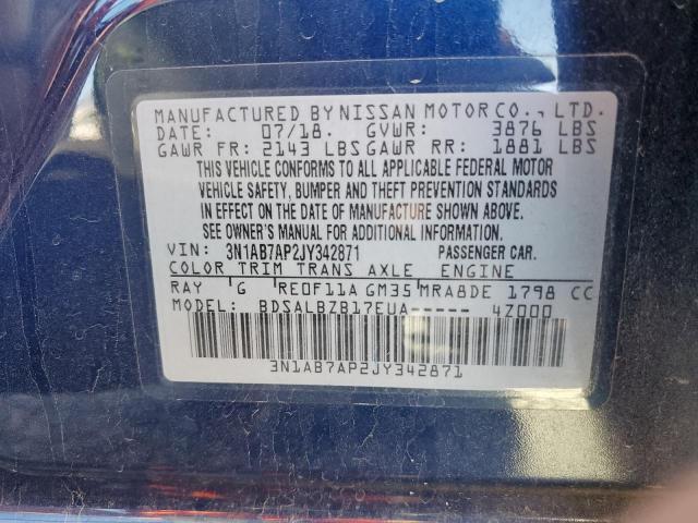 Photo 11 VIN: 3N1AB7AP2JY342871 - NISSAN SENTRA 