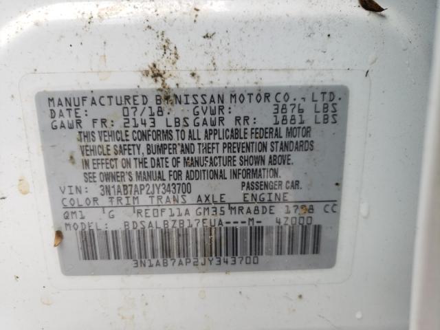 Photo 9 VIN: 3N1AB7AP2JY343700 - NISSAN SENTRA 