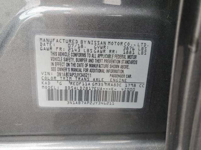 Photo 12 VIN: 3N1AB7AP2JY346211 - NISSAN SENTRA 