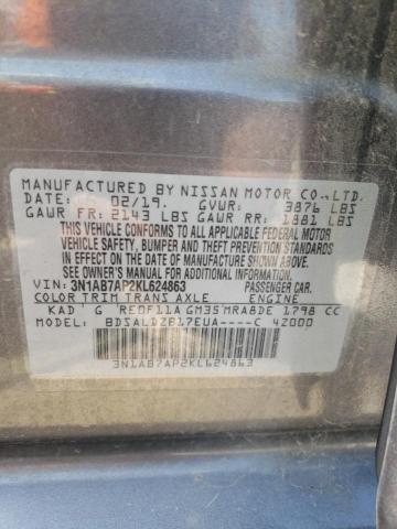 Photo 9 VIN: 3N1AB7AP2KL624863 - NISSAN SENTRA S 